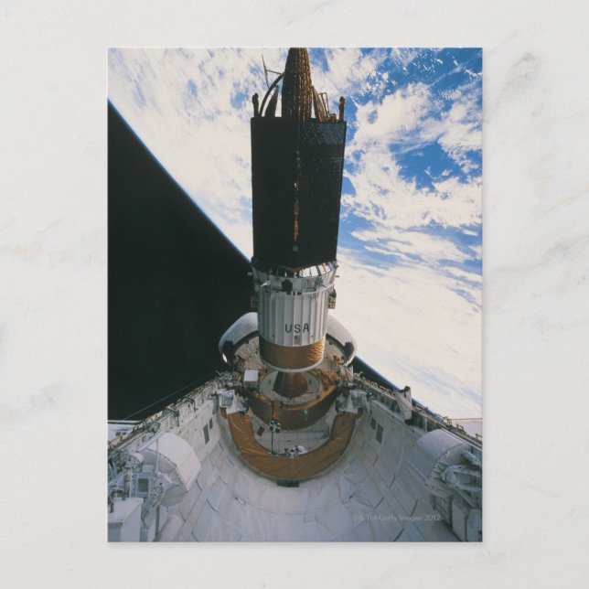 Postal Satélite de liberación del transbordador espacial (Anverso)