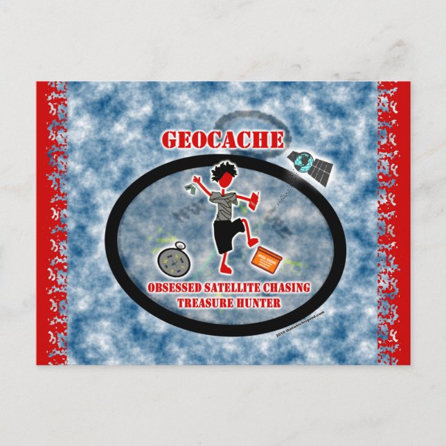 Postal Satélite obsesionado con geocalización (Anverso)