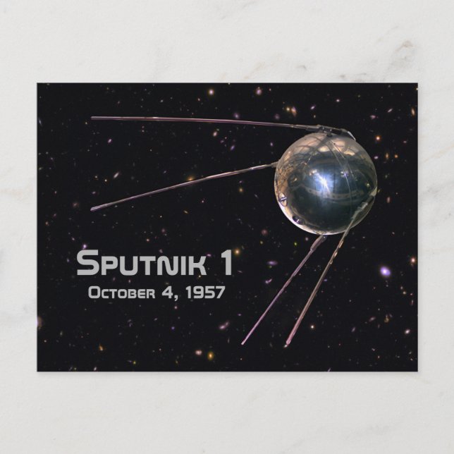 Postal Satélite terrestre Sputnik 1 (Anverso)