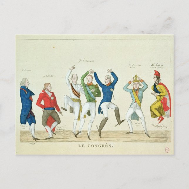 Postal Satirical cartoon depicting the key (Anverso)