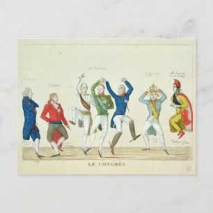 Postal Satirical cartoon depicting the key