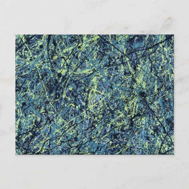 Postal SATURACIÓN (un diseño de arte abstracto) ~ (Anverso)