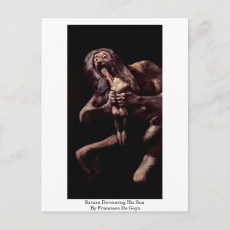 Postal Saturn Devouring His Son By Francisco De Goya