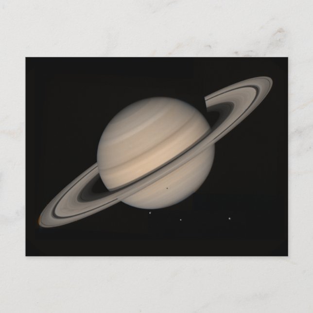 Postal Saturno de Voyager 2 (Anverso)