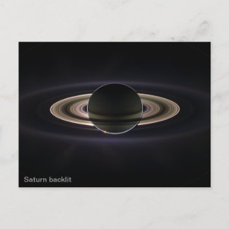 Postal Saturno retroiluminado