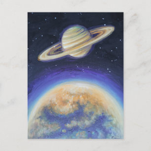 Postal Saturno y Titán