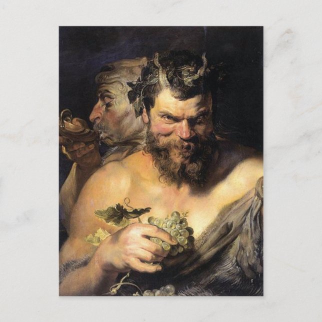 Postal Satyr - Satan - Rubens (Anverso)
