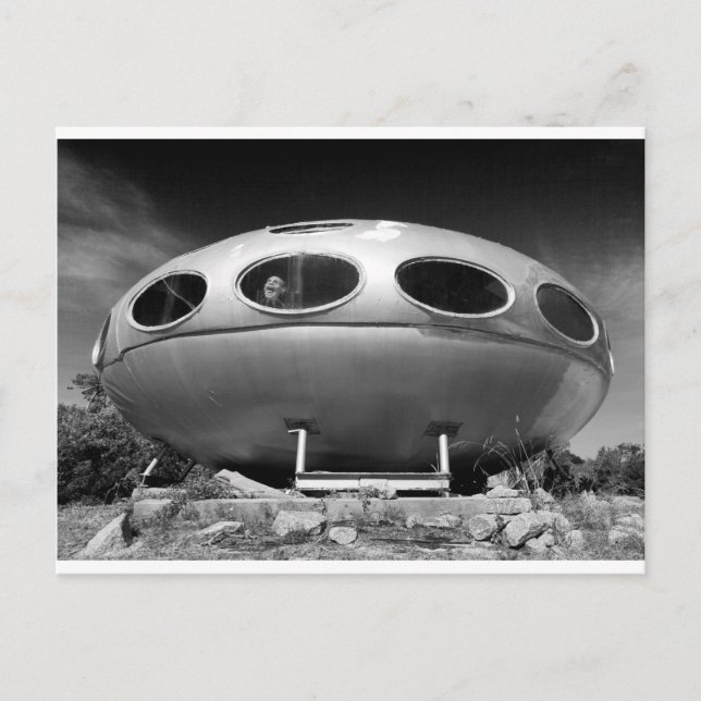 Postal Saucer volador (Anverso)