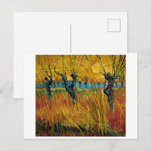 Postal Sauces al Atardecer Van Gogh