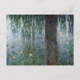 Postal Sauces que lloran de Claude Monet el   Waterlilies