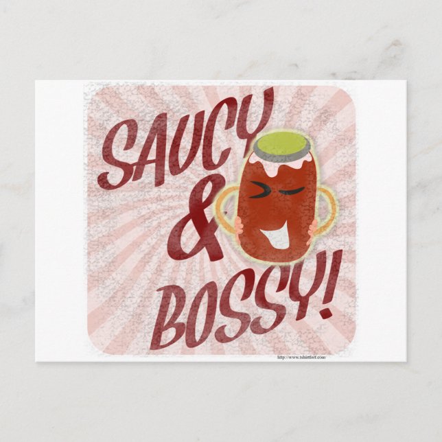 Postal Saucy y Bossy (Anverso)