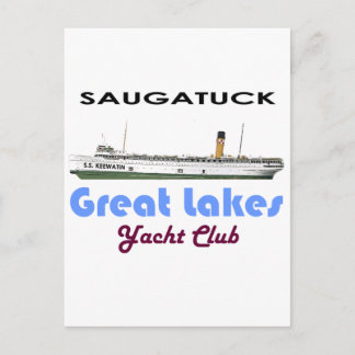 Postal Saugatuck Douglas Michigan Yacht Club Grandes Lago