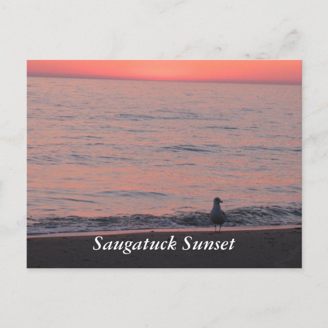 Postal Saugatuck Sunset (Anverso)