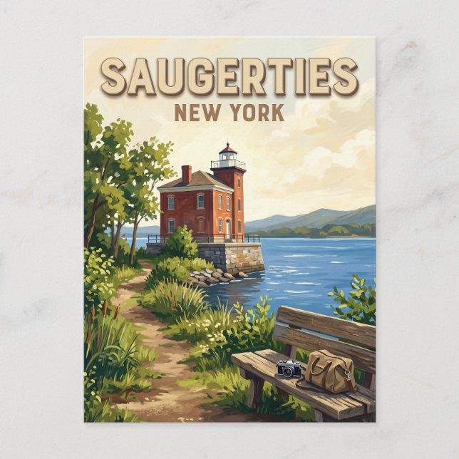 Postal Saugerties Nueva York (Anverso)