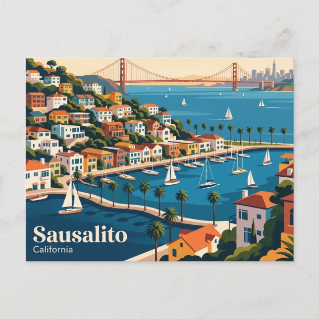 Postal Sausalito California (Anverso)