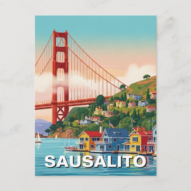 Postal Sausalito California (Anverso)