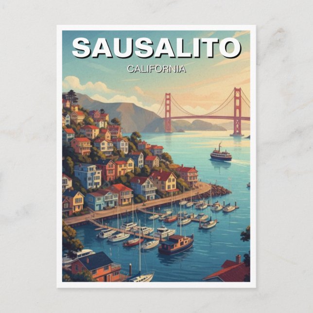 Postal Sausalito California (Anverso)