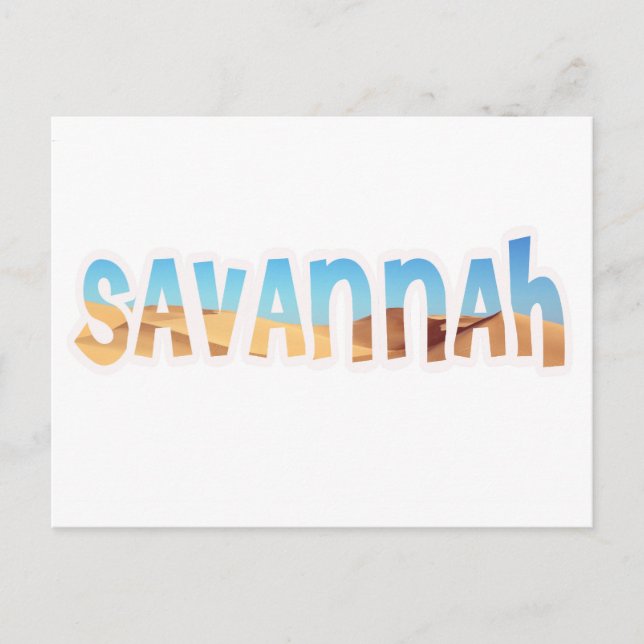 POSTAL SAVANNAH (Anverso)