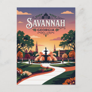 Postal Savannah EE. UU.