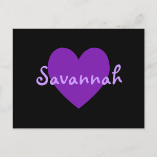 Postal Savannah en morado