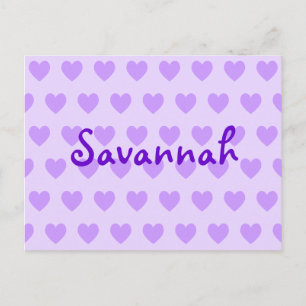 Postal Savannah en morado
