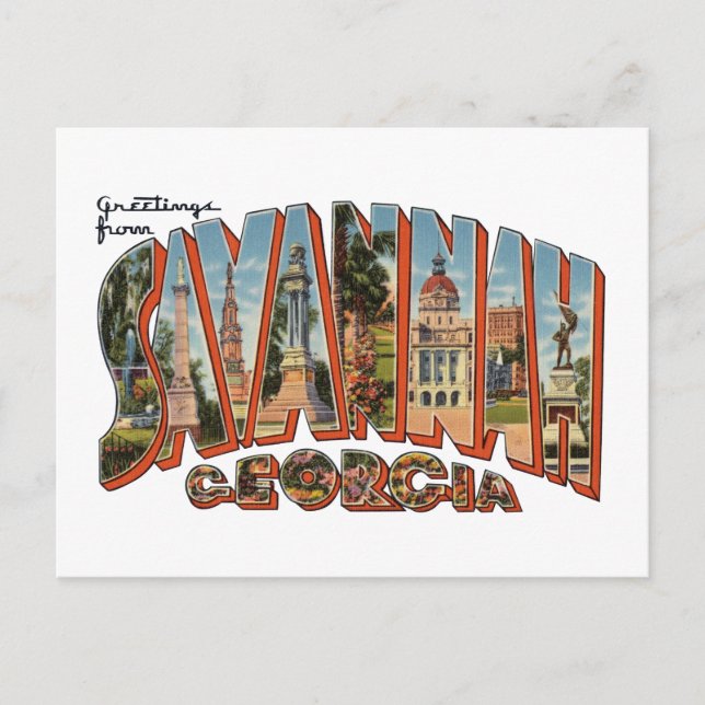 Postal Savannah GA (Anverso)