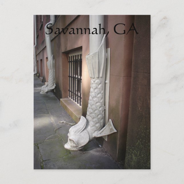 Postal Savannah Gargoyle Post Card (Anverso)