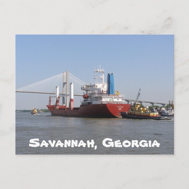 Postal Savannah, Georgia (Anverso)