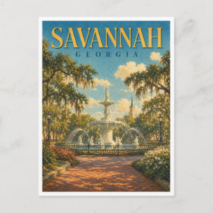 Postal Savannah Georgia Forsyth Fuente GeoSaga