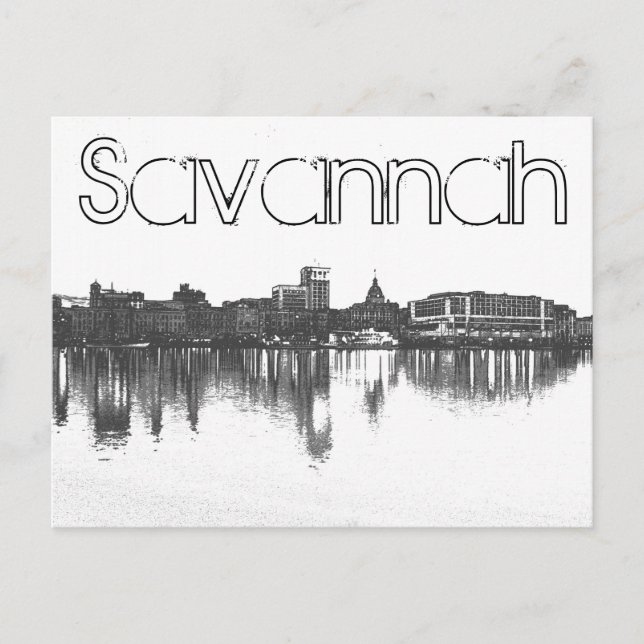 Postal Savannah, Georiga, EE.UU. (Anverso)
