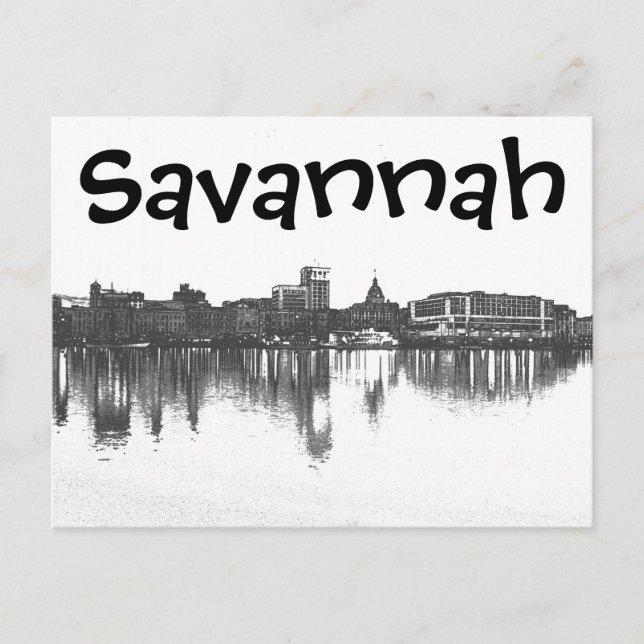 Postal Savannah, Georiga, EE.UU. (Anverso)