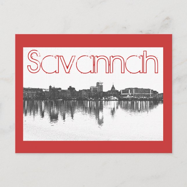Postal Savannah, Georiga, EE.UU. (Anverso)