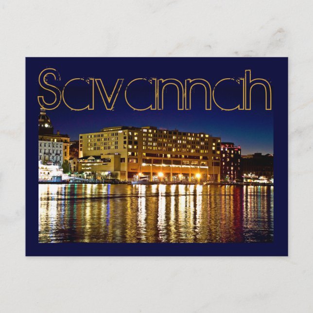 Postal Savannah, Georiga, EE.UU. (Anverso)