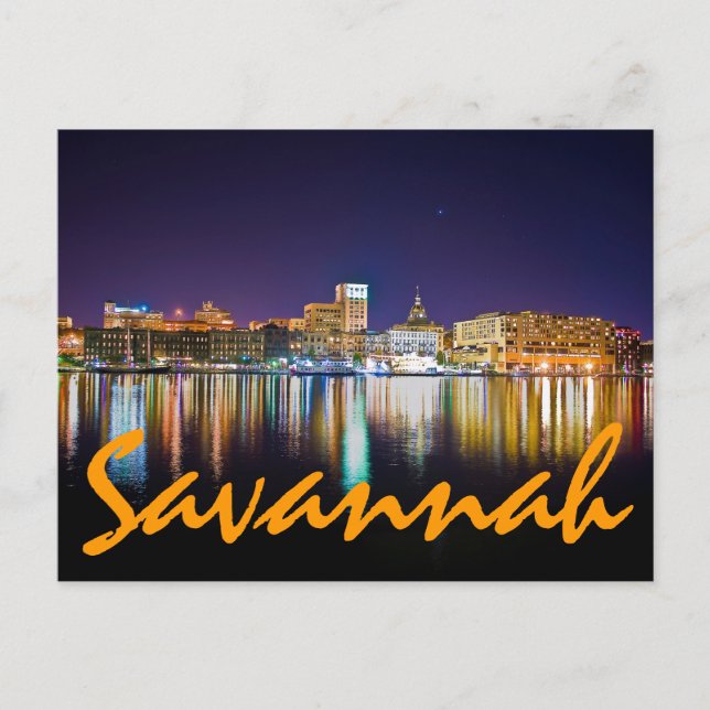 Postal Savannah, Georiga, Estados Unidos (Anverso)