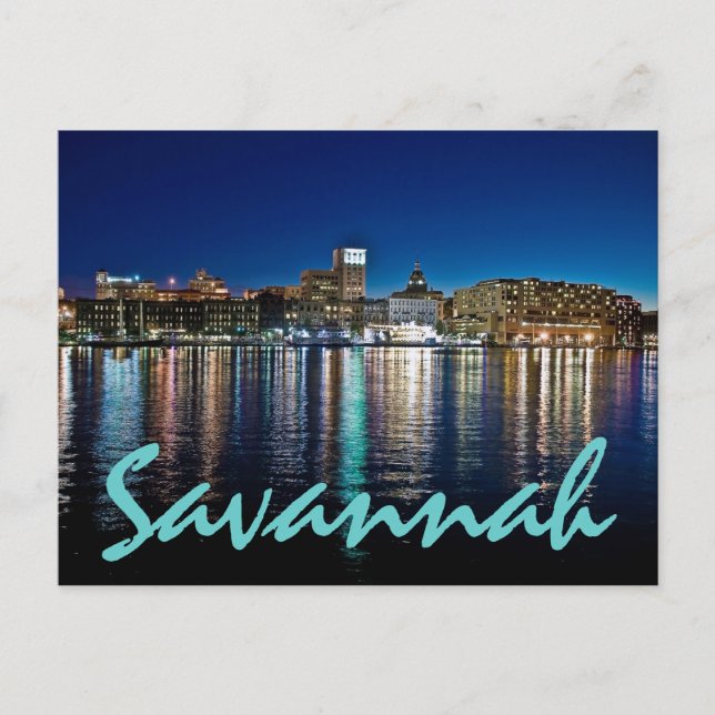 Postal Savannah, Georiga, Estados Unidos (Anverso)