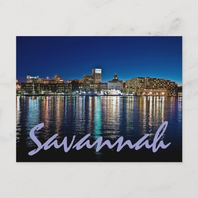 Postal Savannah, Georiga, Estados Unidos (Anverso)