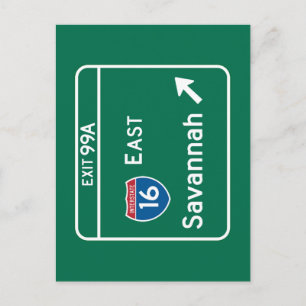 Postal Savannah, Rótulo GA Road
