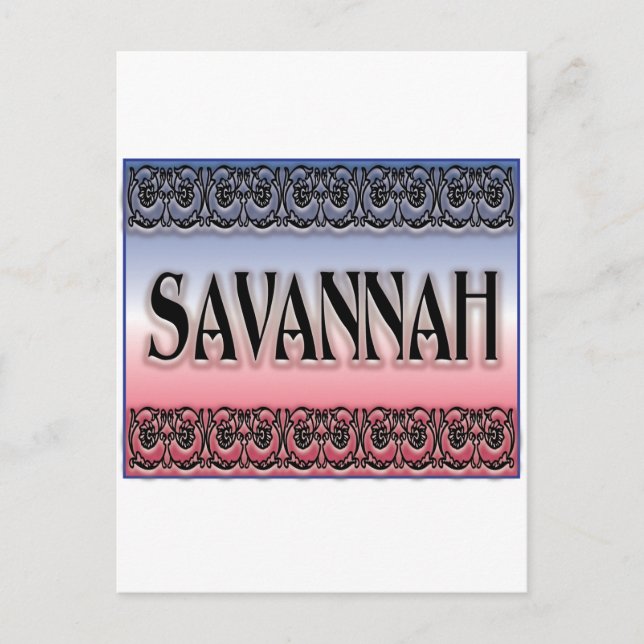 Postal Savannah Scrollwork (Anverso)