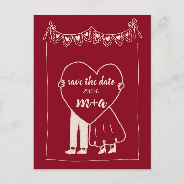Postal Save the date (Anverso)