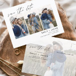Postal Save the Date Boho Foto Minimalista moderna<br><div class="desc">Captura la esencia de tu historia de amor con nuestra postal moderna "Save the Date Boho" (Salvar la fecha del boho Minimalista). Esta postal es una fusión de minimalismo contemporáneo y encanto bohemio, lo que la convierte en la elección perfecta para anunciar a su próximo boda. Con su preciada foto...</div>