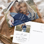 Postal Save the Date Boho Foto Minimalista moderna<br><div class="desc">Captura la esencia de tu historia de amor con nuestra postal moderna "Save the Date Boho" (Salvar la fecha del boho Minimalista). Esta postal es una fusión de minimalismo contemporáneo y encanto bohemio, lo que la convierte en la elección perfecta para anunciar a su próximo boda. Con su preciada foto...</div>
