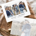 Postal Save the Date Boho Foto Minimalista moderna<br><div class="desc">Captura la esencia de tu historia de amor con nuestra postal moderna "Save the Date Boho" (Salvar la fecha del boho Minimalista). Esta postal es una fusión de minimalismo contemporáneo y encanto bohemio, lo que la convierte en la elección perfecta para anunciar a su próximo boda. Con su preciada foto...</div>