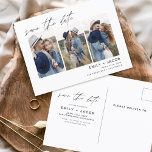 Postal Save the Date Boho Foto Minimalista moderna<br><div class="desc">Captura la esencia de tu historia de amor con nuestra postal moderna "Save the Date Boho" (Salvar la fecha del boho Minimalista). Esta postal es una fusión de minimalismo contemporáneo y encanto bohemio, lo que la convierte en la elección perfecta para anunciar a su próximo boda. Con su preciada foto...</div>