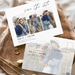 Postal Save the Date Boho Foto Minimalista moderna<br><div class="desc">Captura la esencia de tu historia de amor con nuestra postal moderna "Save the Date Boho" (Salvar la fecha del boho Minimalista). Esta postal es una fusión de minimalismo contemporáneo y encanto bohemio, lo que la convierte en la elección perfecta para anunciar a su próximo boda. Con su preciada foto...</div>