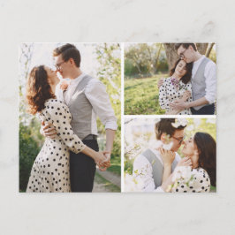 Postal Save the Date Southern Cotton Boda 3-Photo