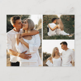 Postal Save the Date Southern Cotton Boda 3-Photo