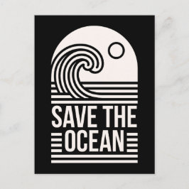 Postal Save the ocean protection conservation volunteer