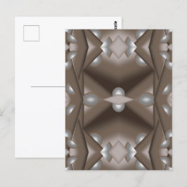 Postal Sawtooth Edged Concentrated Earth Tone Ombre Art