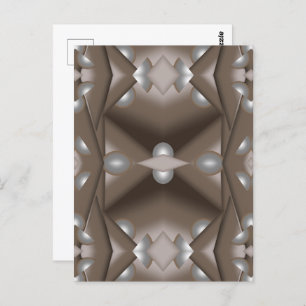 Postal Sawtooth Edged Concentrated Earth Tone Ombre Art