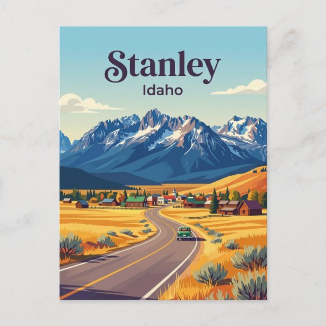 Postal Sawtooth Scenic Byway Idaho (Anverso)